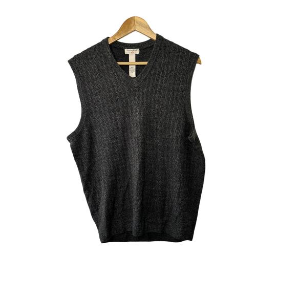 Dockers V-Neckline Gray Sweater Vest Men's Medium - Picture 1 of 5